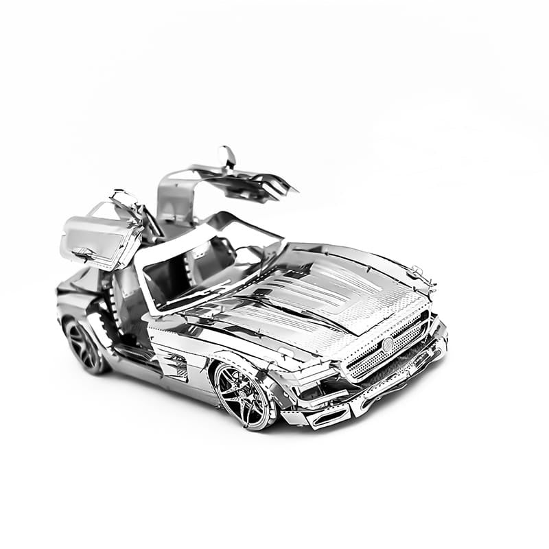 Metal 3D Model Kit Mercedes SLS Building Kit for Kids and Adults Car Puzzle Game