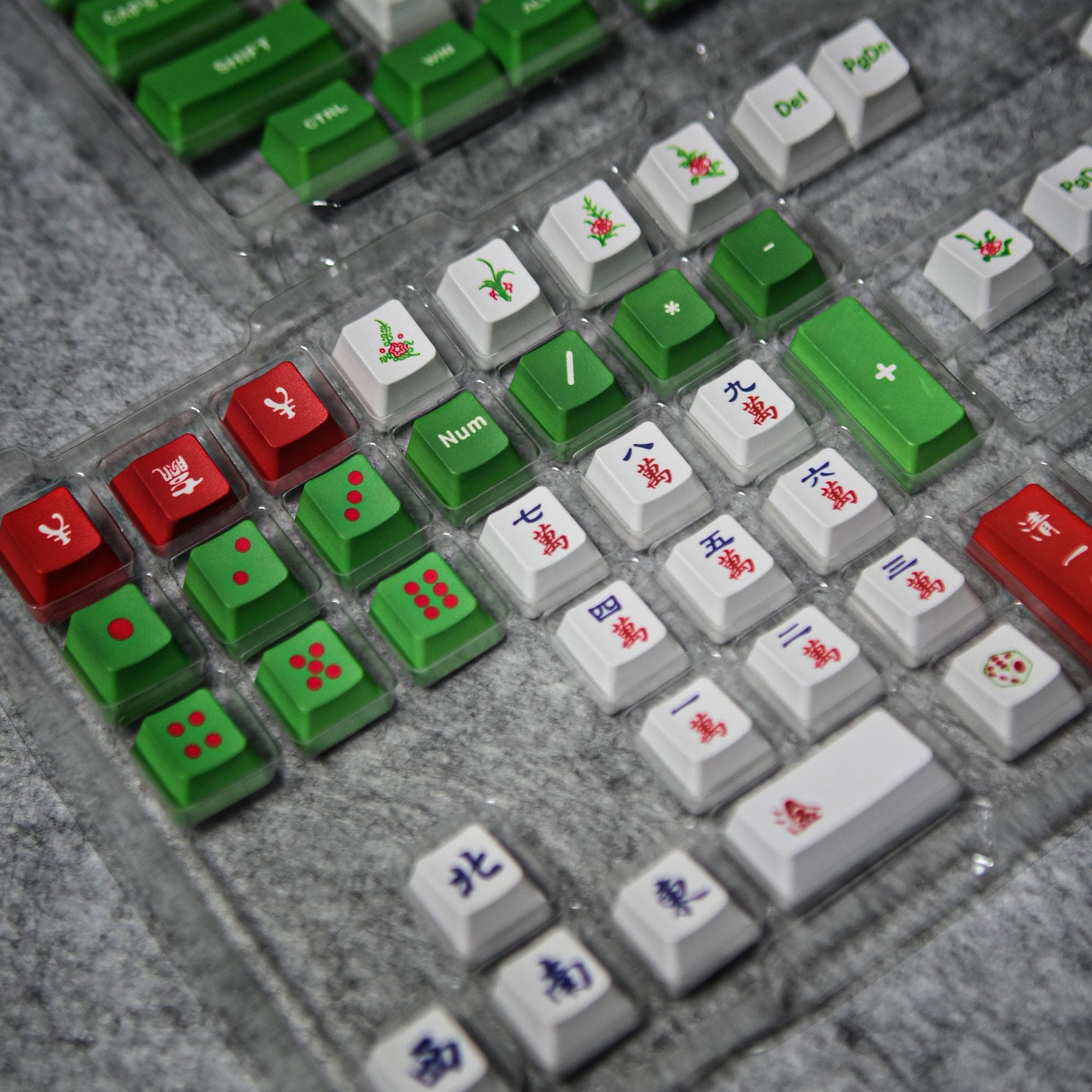 Five-Faced Mahjong Keycaps – 123 Keys | OEM Profile • PBT
