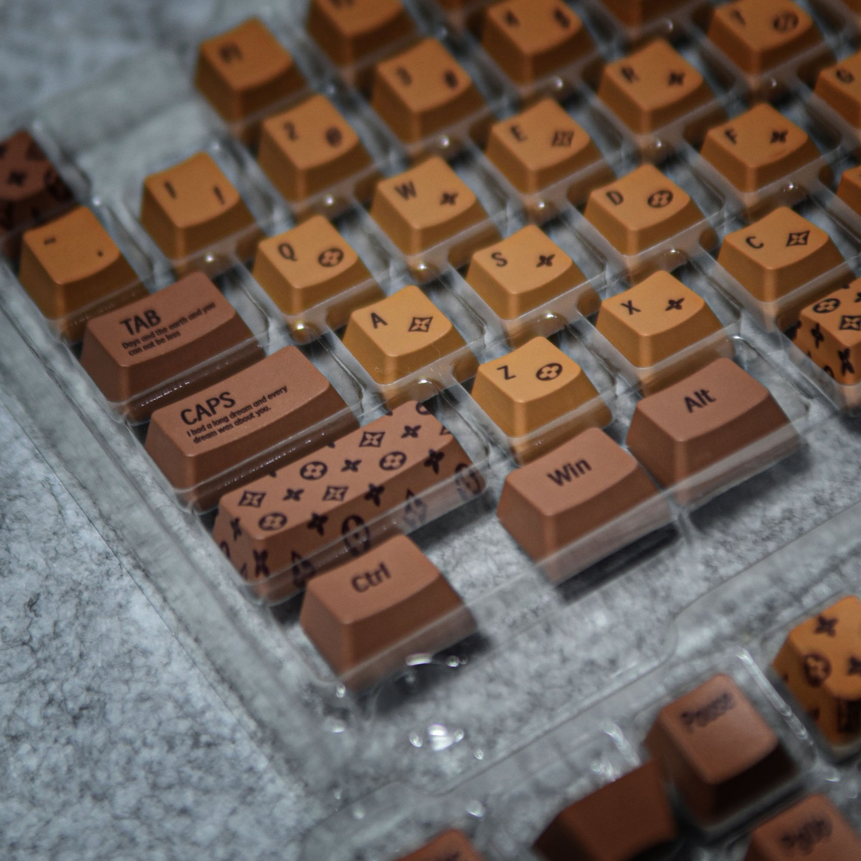 Old Patterns Theme Keycaps – 123 Keys | OEM Profile • PBT