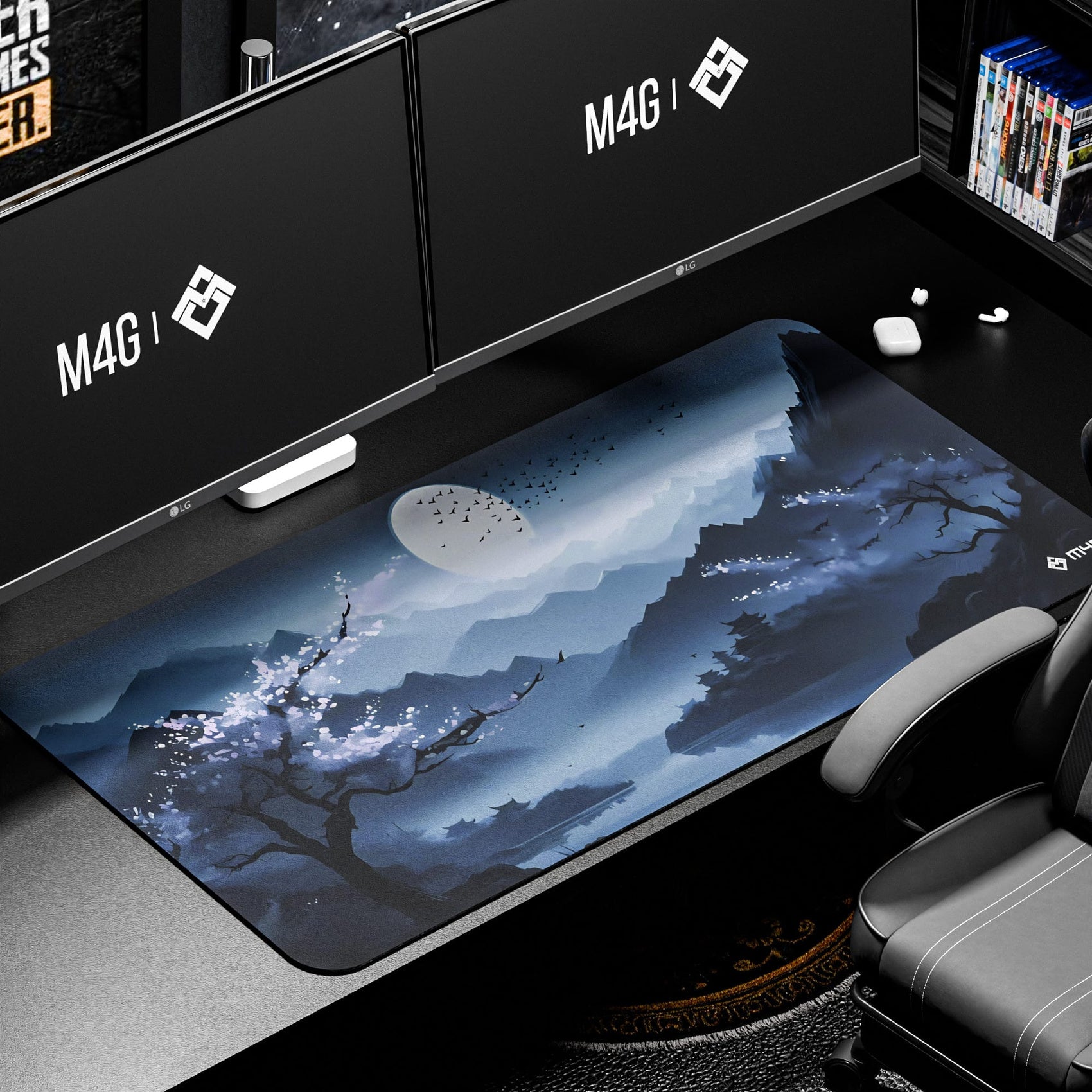 M4G Mouse Pad Bleu Moon TX 900×400mm / 4mm