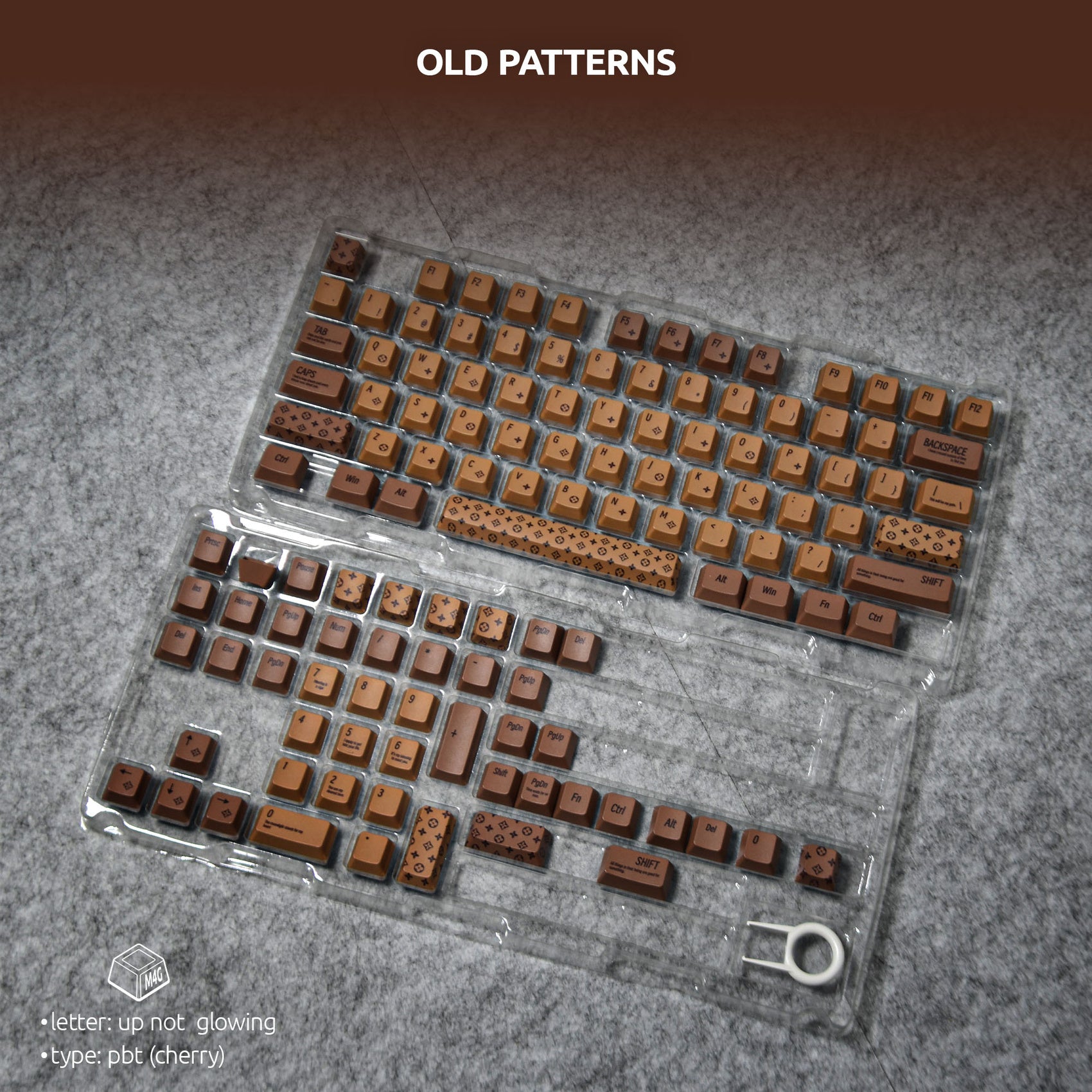 Old Patterns Theme Keycaps – 123 Keys | OEM Profile • PBT