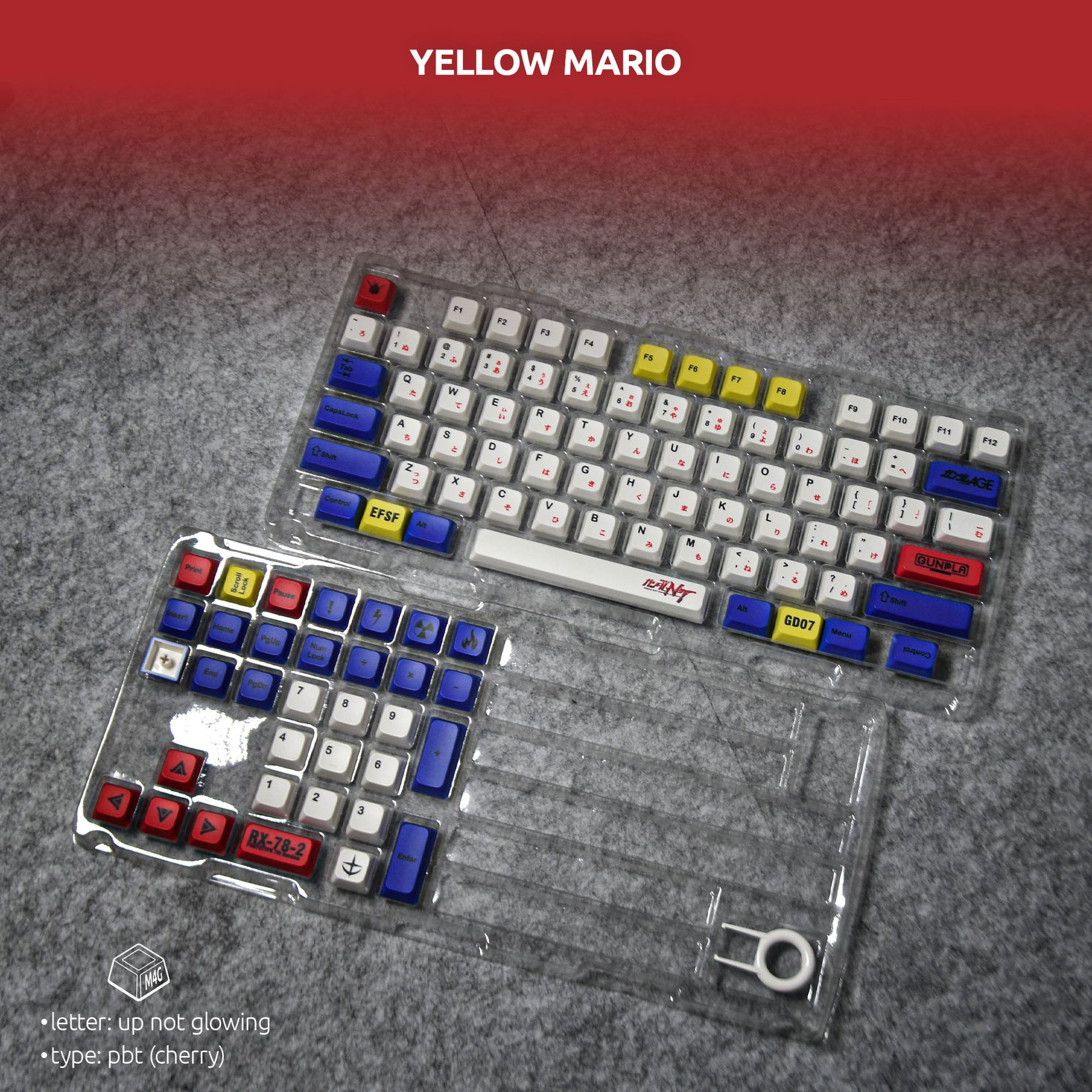 Gundam Villain Keycaps – 108 Keys | XDA Profile • PBT