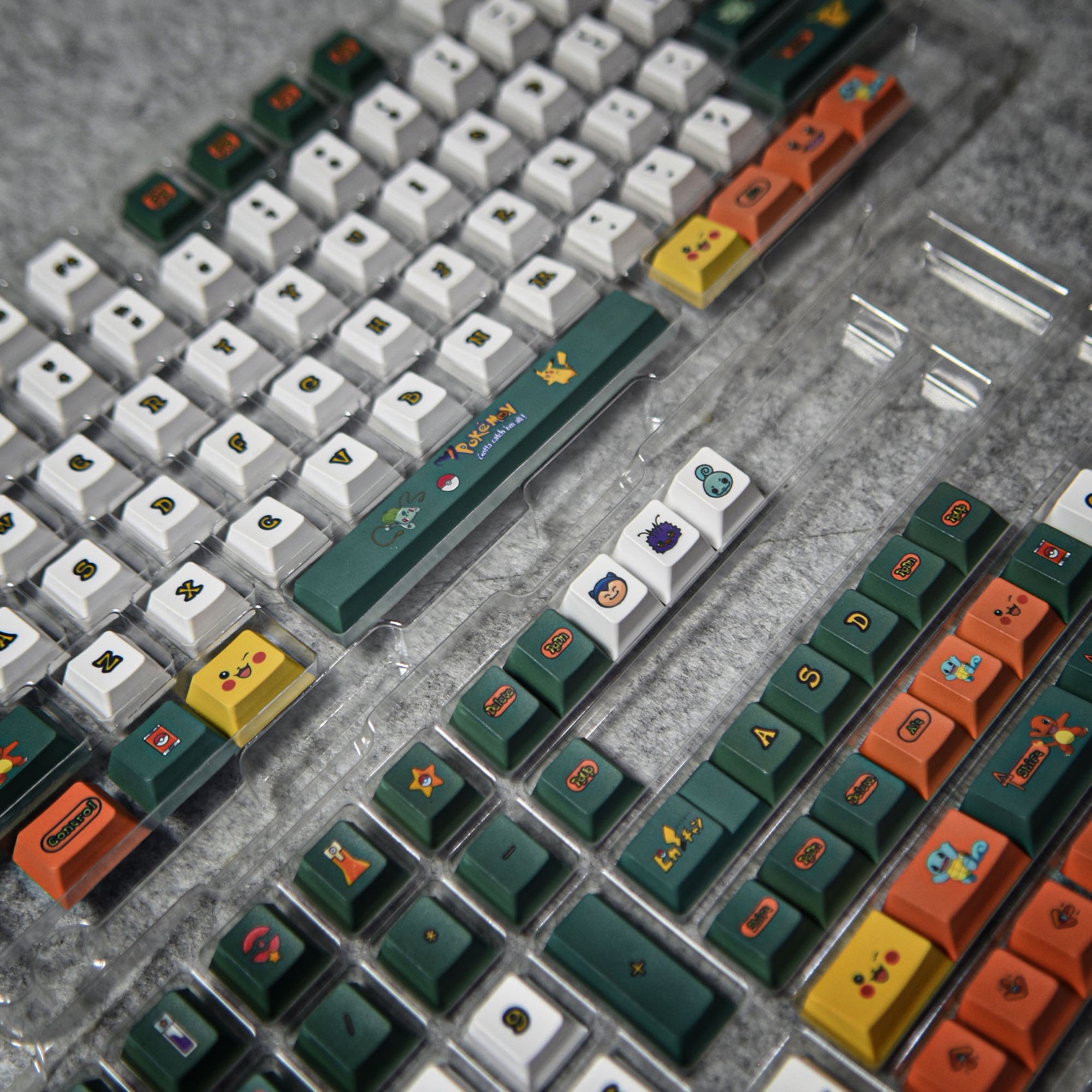 Pokémon Go Theme Keycaps – 122 Keys | Cherry Profile • PBT