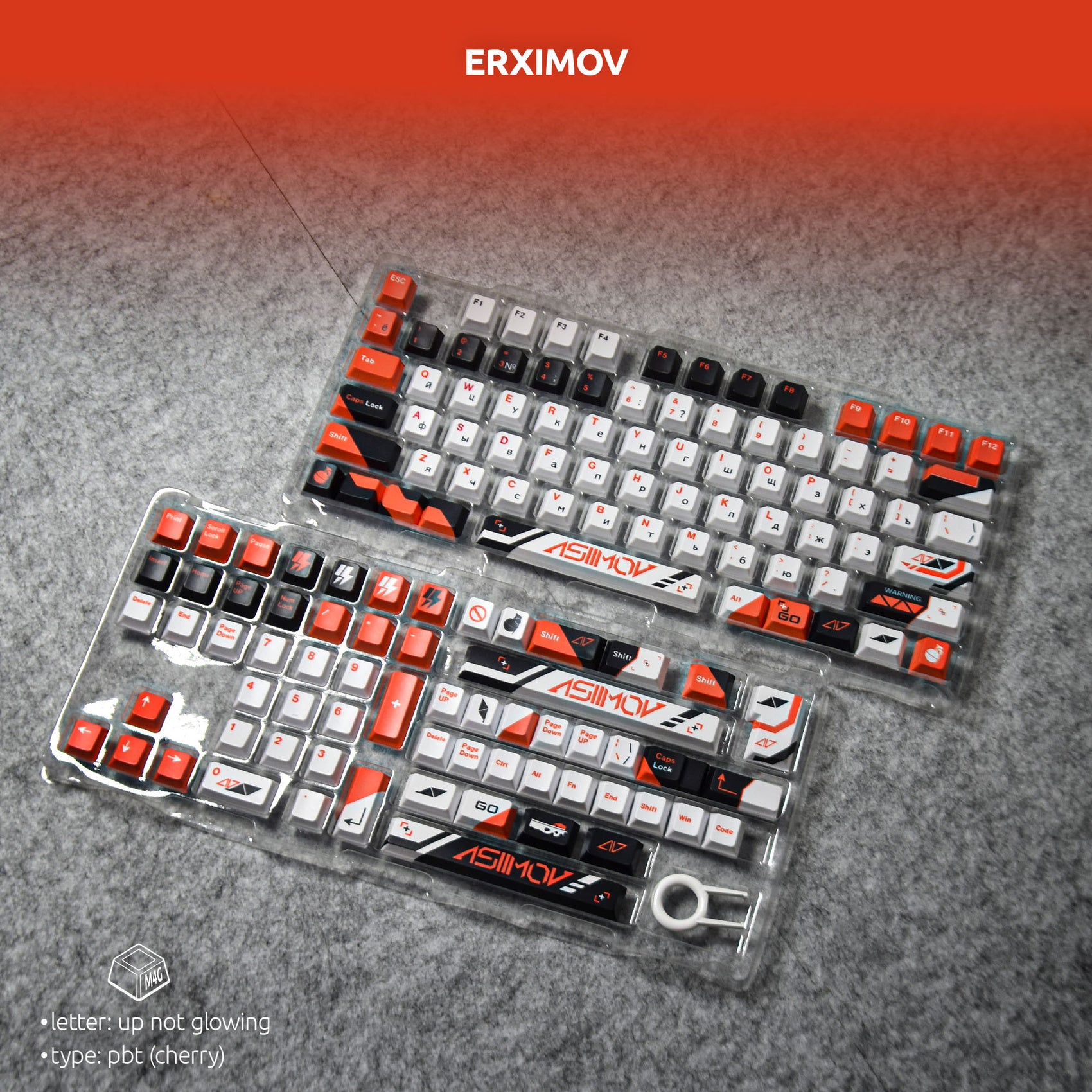 Erximov Theme Keycaps – 142 Keys | Cherry Profile • PBT
