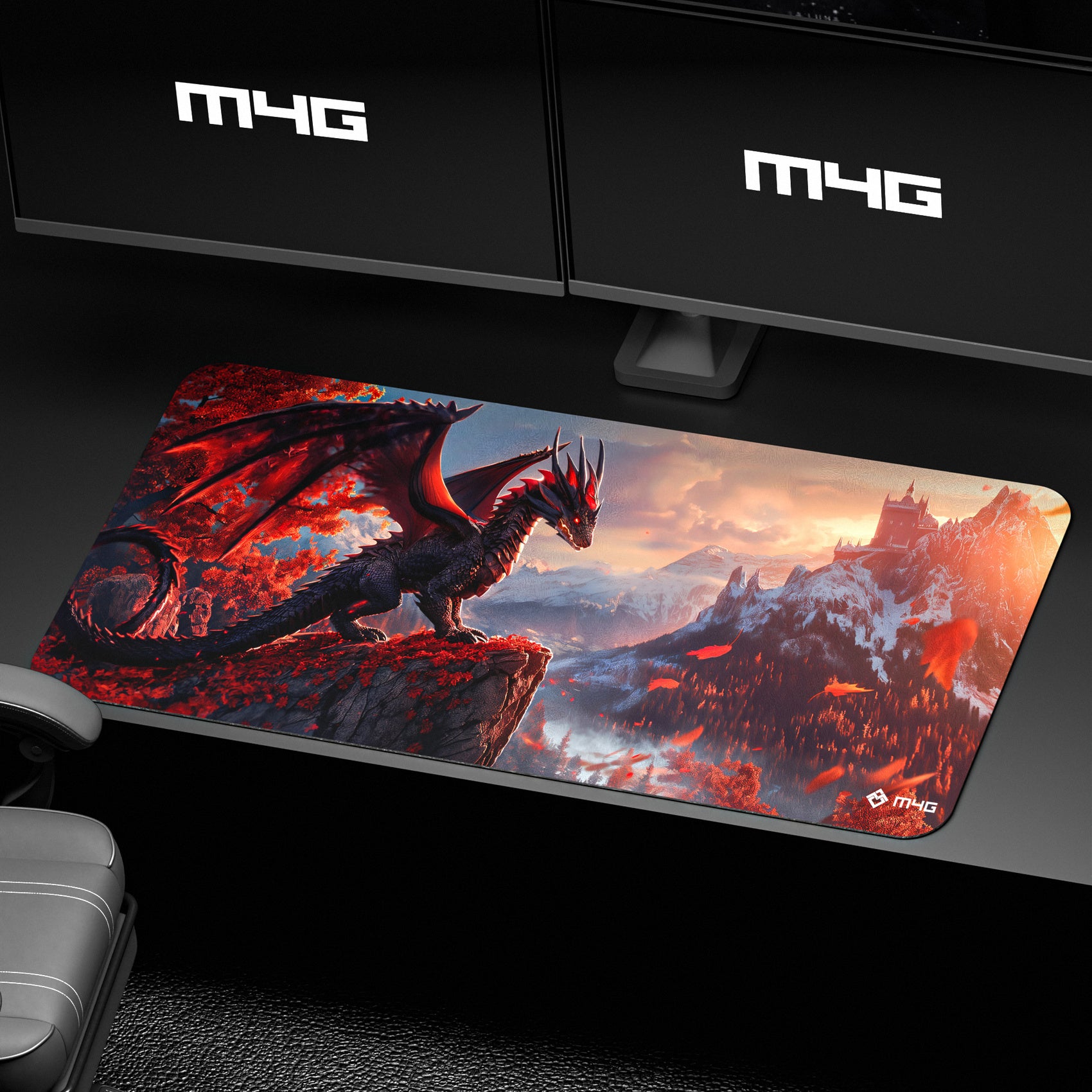 M4G Mouse Pad Colorful Dragon 900×400mm / 4mm