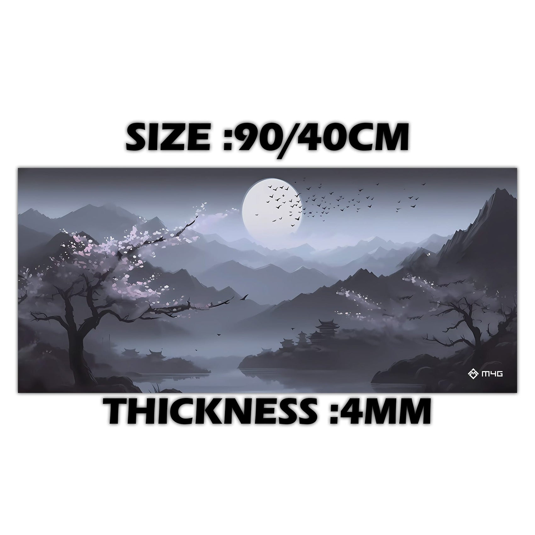 M4G Mouse Pad Bleu Moon TX 900×400mm / 4mm