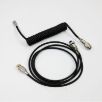 M4G Coiled Aviator USB Cable- BLACK