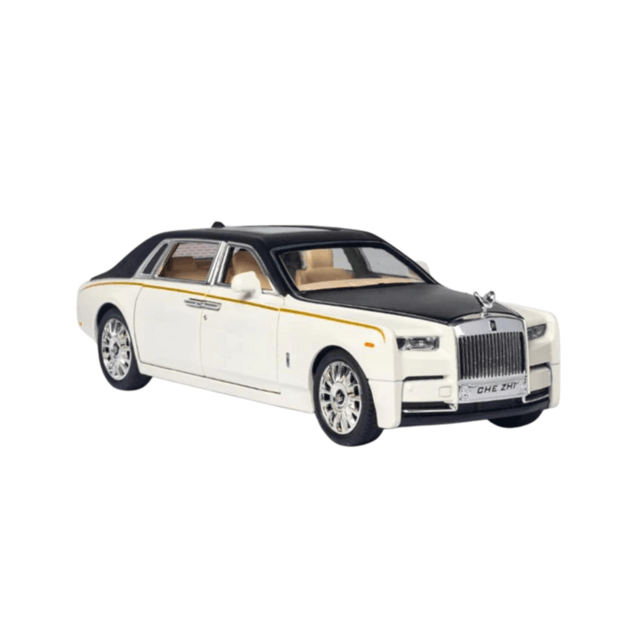 Rolls Royce Phantom Simulation Diecast Metal Alloy Model car Sound Light Pull Back Collection 30CM