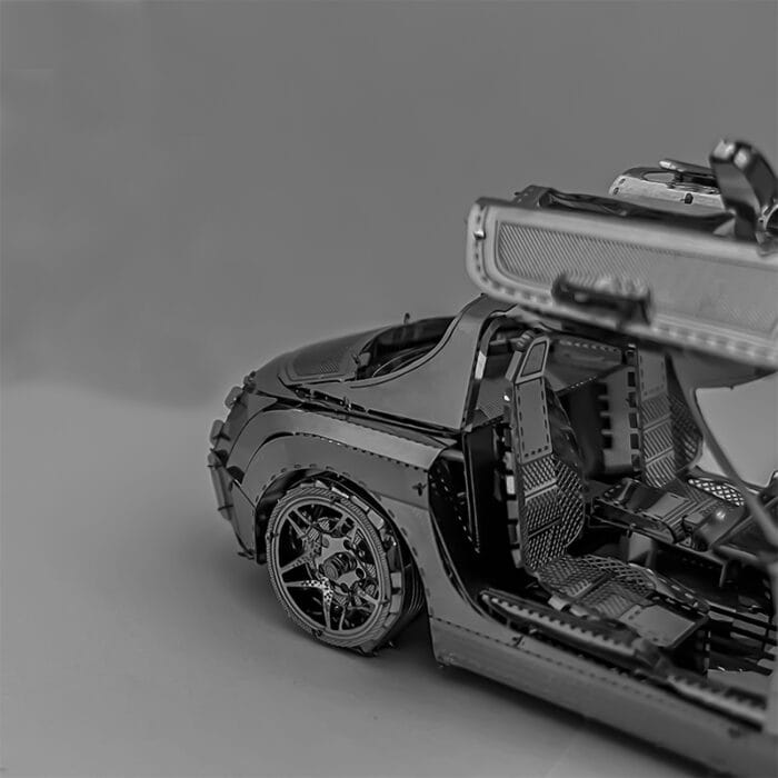 Metal 3D Model Kit Mercedes SLS Building Kit for Kids and Adults Car Puzzle Game – Image 3