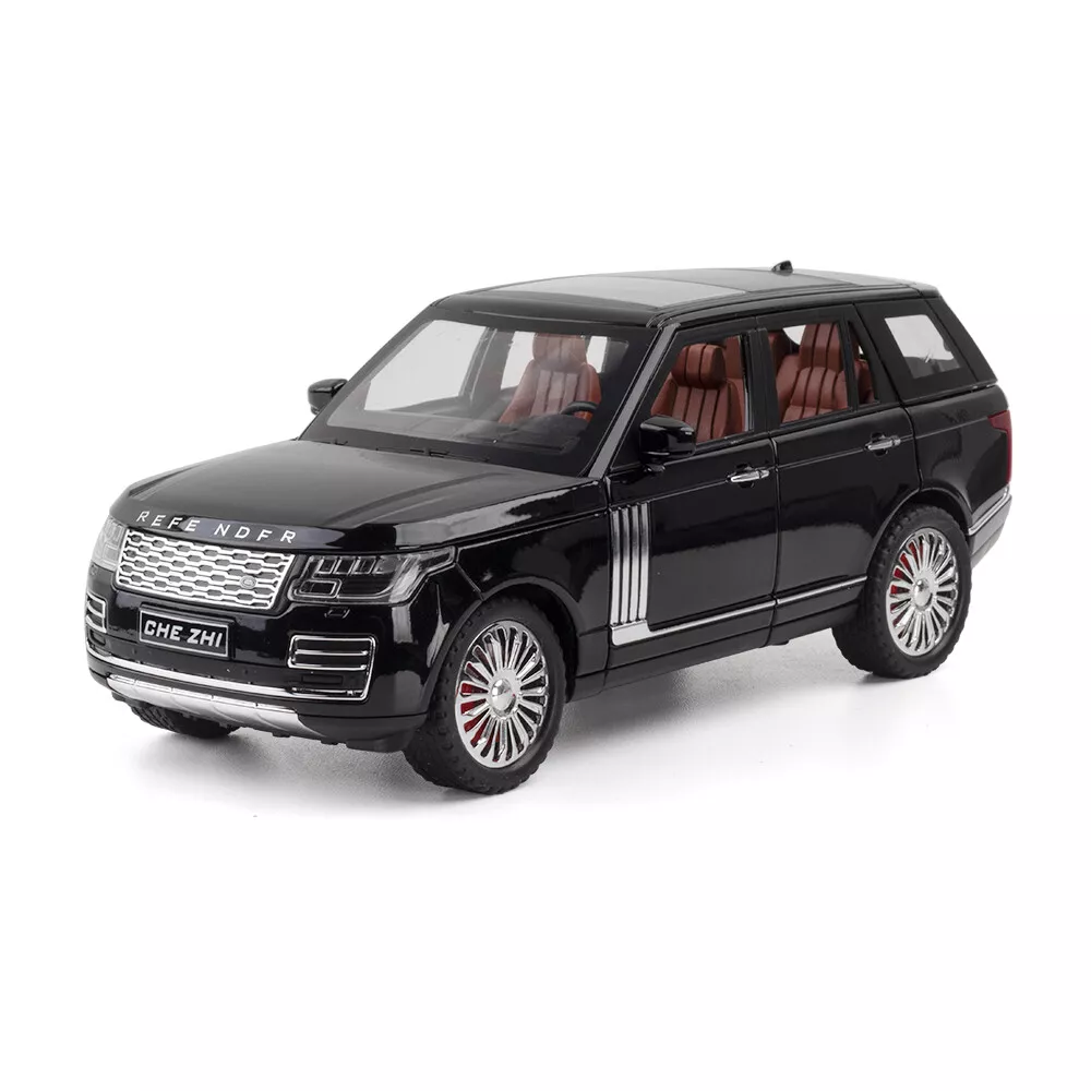 Range Rover Diecast Model Car Toy Collection Sound Light White Black Maroc4gaming