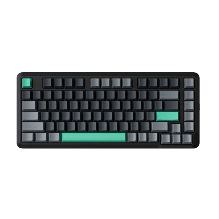 S82 Wired Swappable 3pin Switch keyboard Mechanical 75% Gasket LED Backlit Gaming Mechanical Keyboard 82 Keys Outemu Silver Single Light