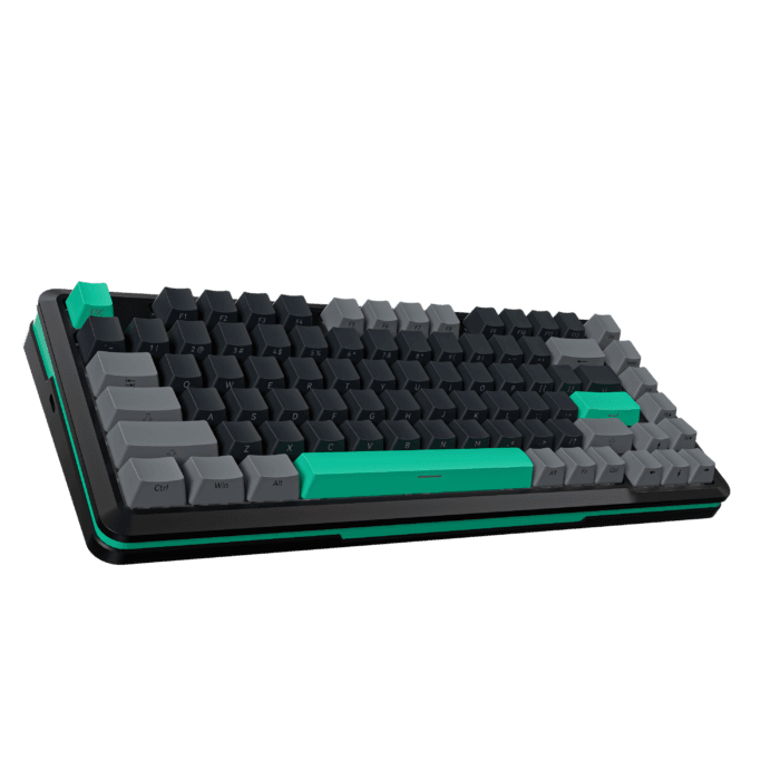 S82 Wired Swappable 3pin Switch keyboard Mechanical 75% Gasket LED Backlit Gaming Mechanical Keyboard 82 Keys Outemu Silver Single Light – Image 2