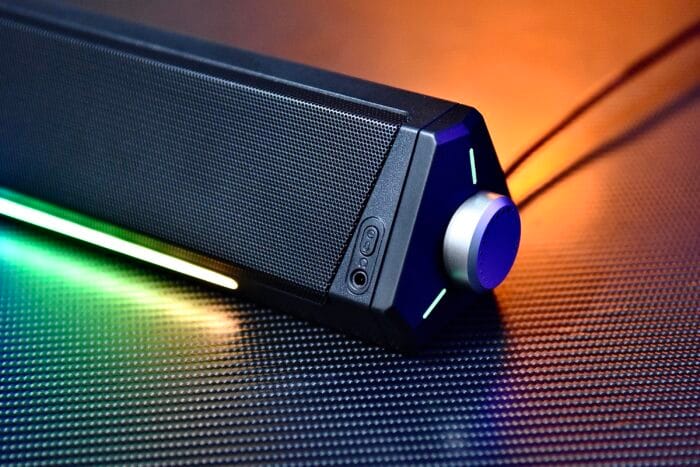 A010 Bluetooth Soundbar, HiFi Stereo, 3.5mm Aux-in Connection, USB Powered Speakers for Desktop Monitor, PC, Laptop, Tablets – Image 4