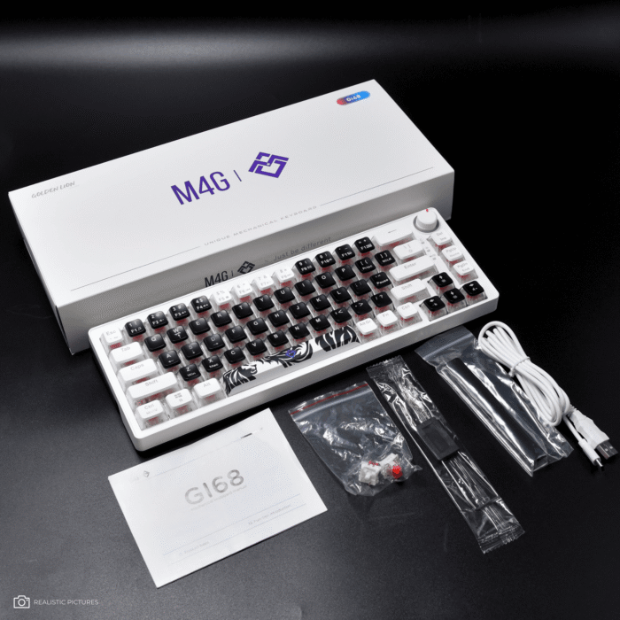 Golden Lion GI68 65% Hot-Swappable Mechanical Keyboard - Full RGB Lighting, USB-C, Red Outemu Switches, Compact Gaming Keyboard (black) – Image 19