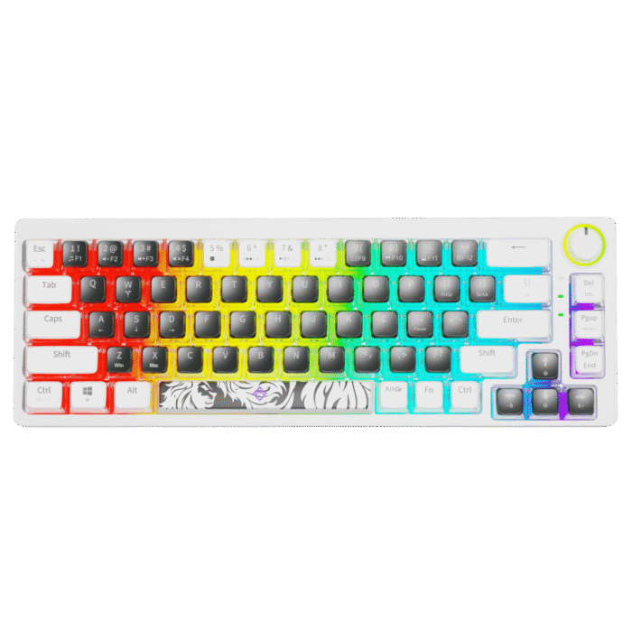 Golden Lion GI68 65% Hot-Swappable Mechanical Keyboard - Full RGB Lighting, USB-C, Red Outemu Switches, Compact Gaming Keyboard (black) – Image 3