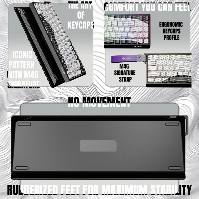 M4G – STEP ONE HE Magnetic Gaming Keyboard – Ultra-Responsive 8000Hz Full Analog Control Rapid Trigger DKS Multi-Action System – Image 5