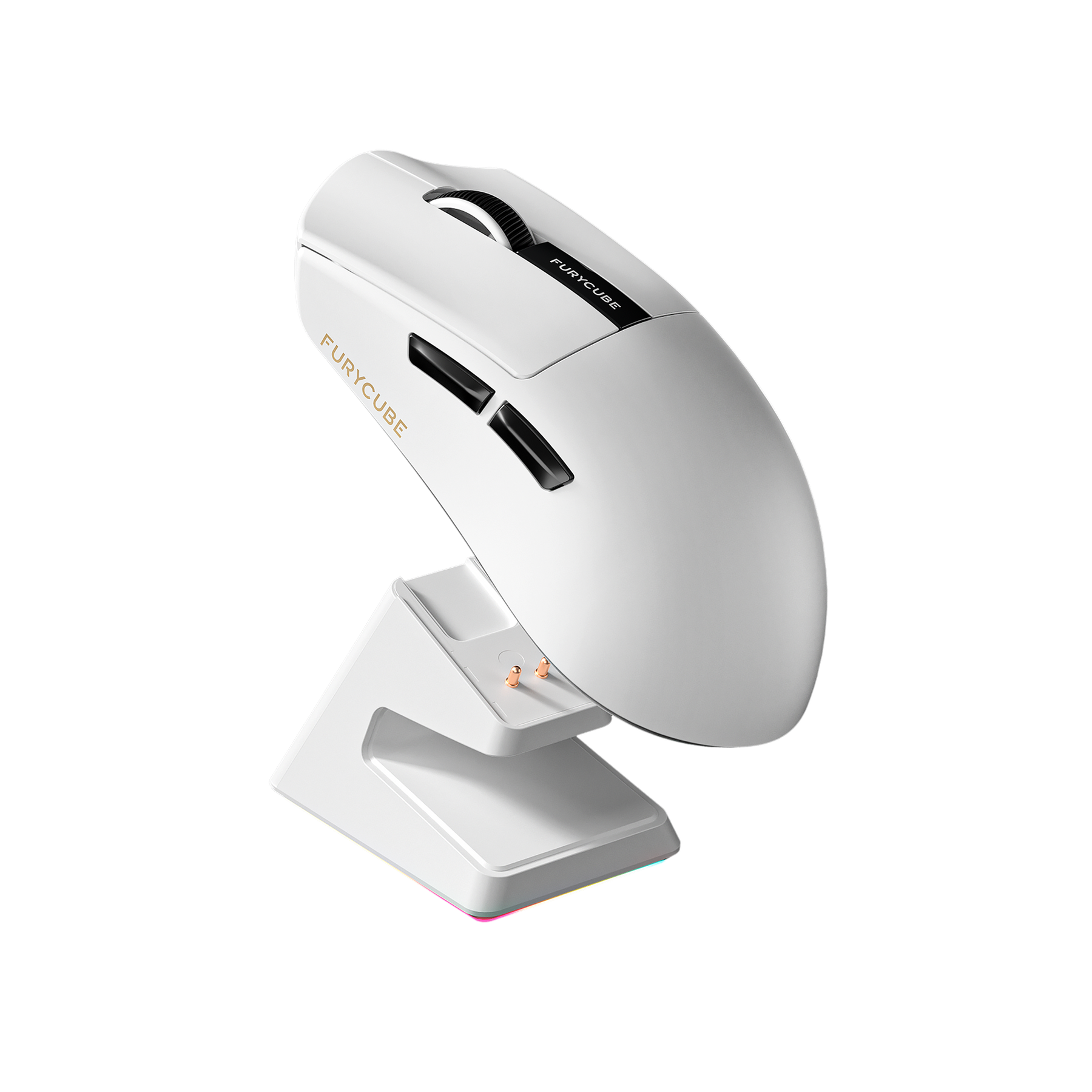 M4G × FuryCube G9 — Ultra Lightweight Wireless Gaming Mouse (white)