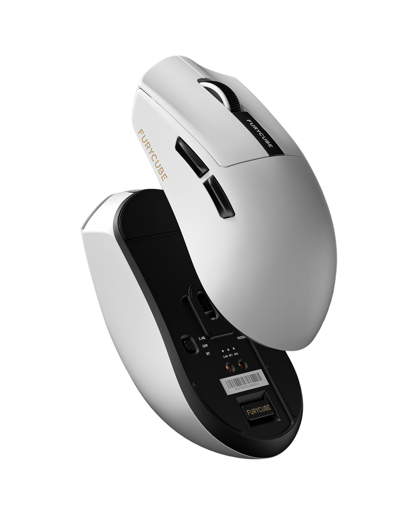 M4G × FuryCube G9 — Ultra Lightweight Wireless Gaming Mouse (white) – Image 5