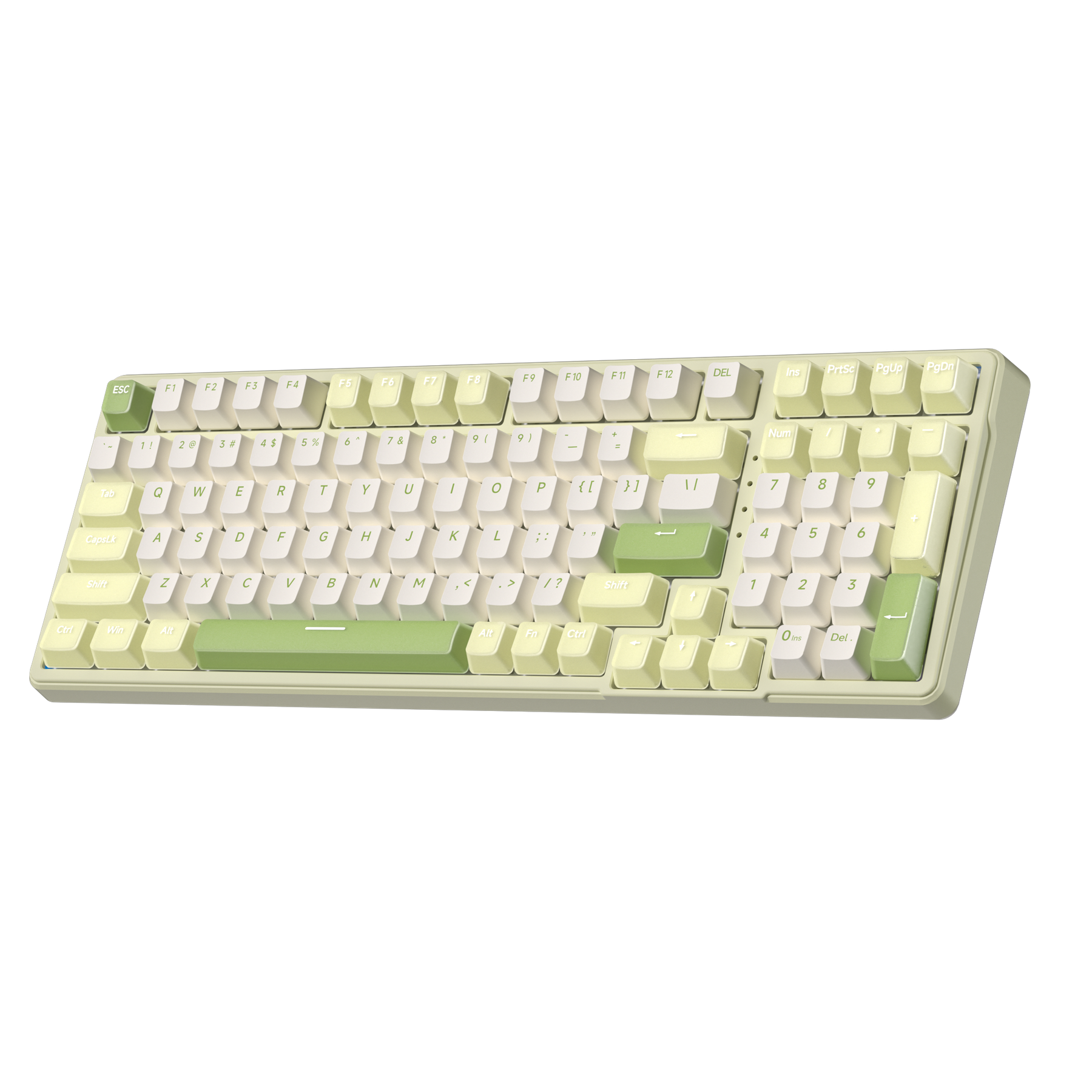 M4G × FuryCube k99 pro Green Mist Tri-Mode Connectivity