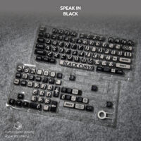 Speak in Black Keycaps – 122 Keys | MDA Profile • PBT+PC