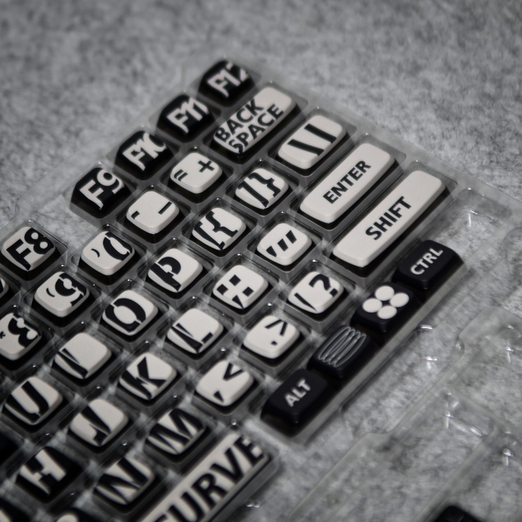Speak in Black Keycaps – 122 Keys | MDA Profile • PBT+PC – Image 3