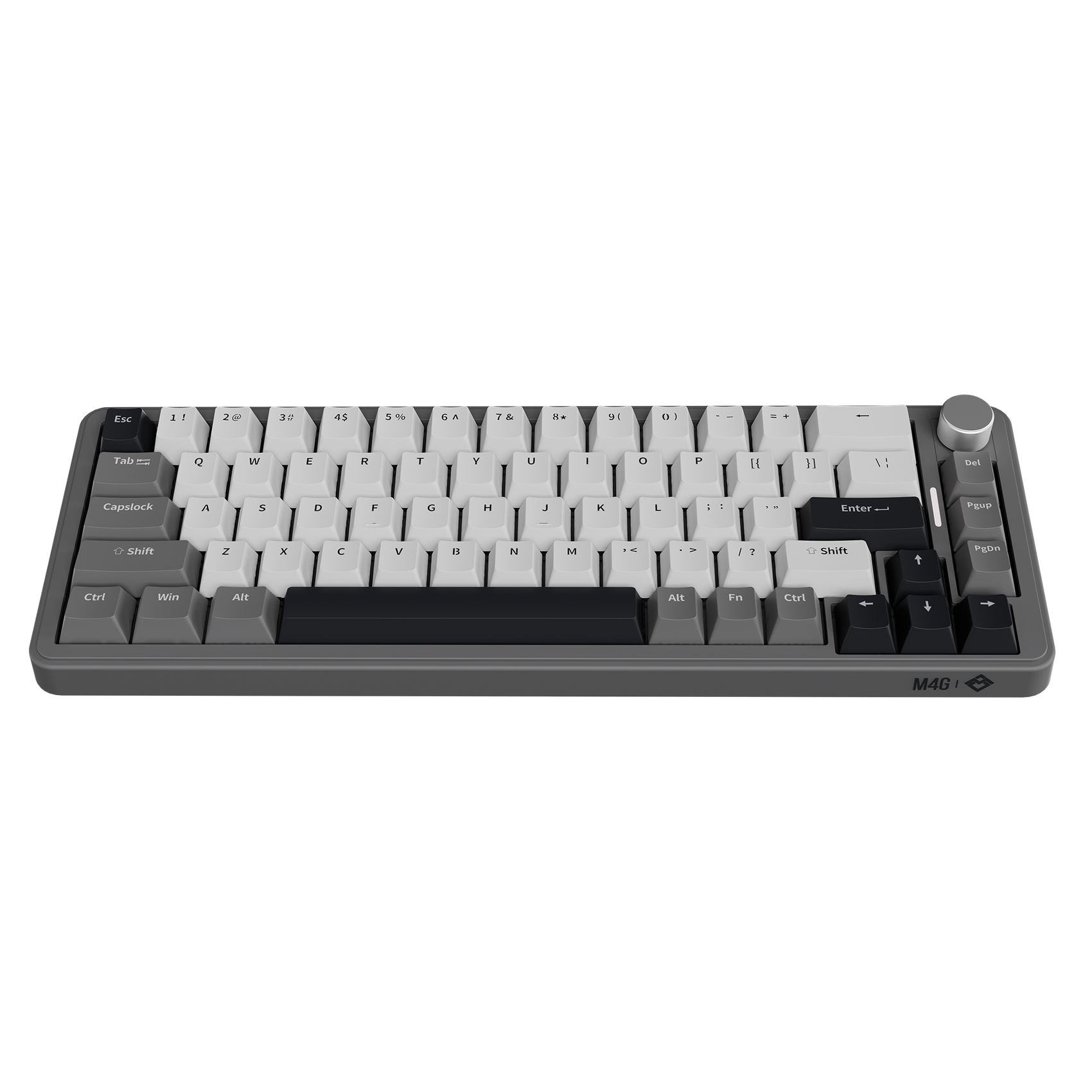 GM68-V2 Mechanical Keyboard Grey & White – Image 2