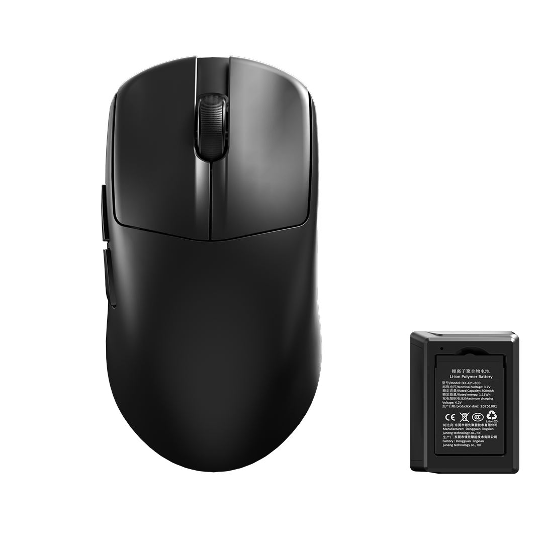 M4G x FURYCUBE G13S Wireless Gaming Mouse with Swappable Battery (Black)