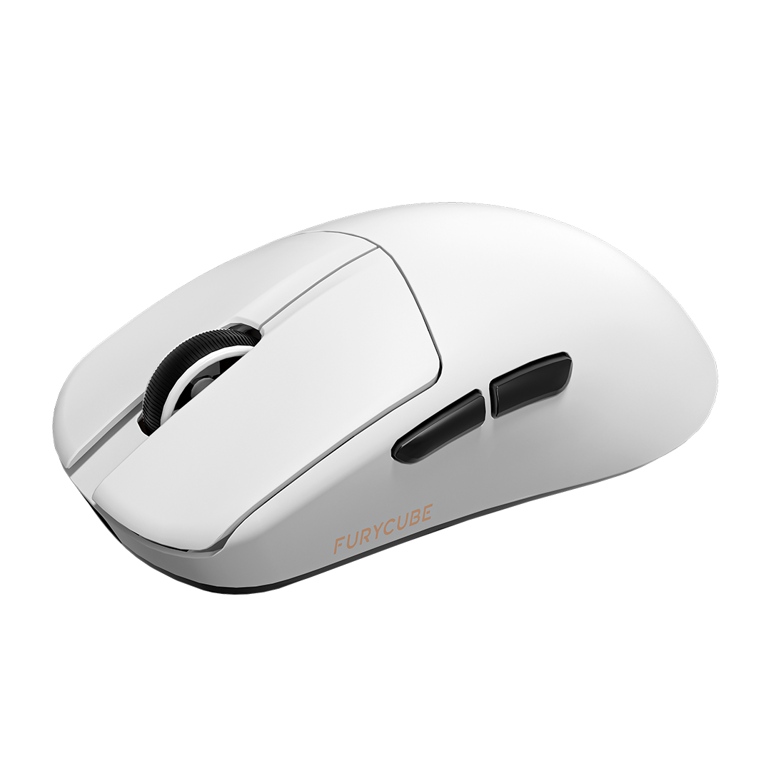 M4G x FURYCUBE G13S Wireless Gaming Mouse with Swappable Battery (White) – Image 2