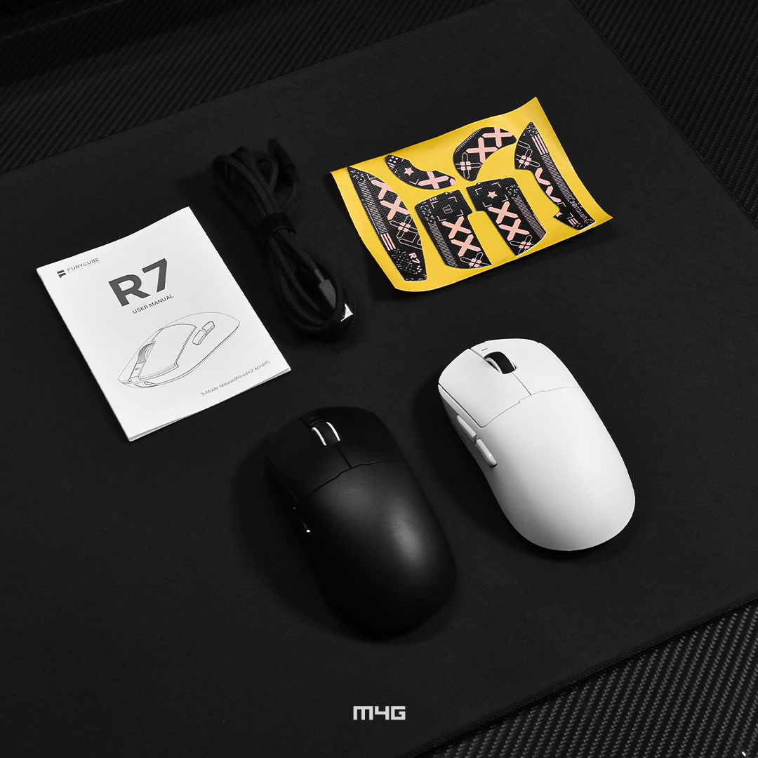 M4G × FuryCube R7 Pro — Wireless Gaming Mouse (Black) – Image 7